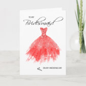 Bridesmaid Hartelijk dank Kaart (Voorkant)