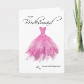 Bridesmaid Hartelijk dank Kaart (Voorkant)