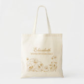 Bridesmaid Hartelijk dank voor uw huwelijk met leg Tote Bag (Voorkant)