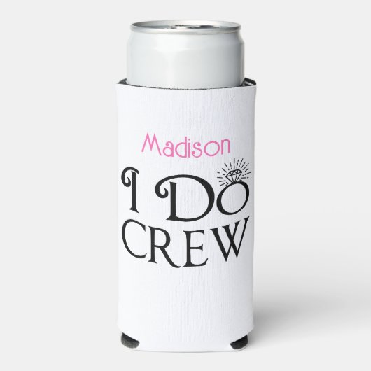 Bridesmaid I do Credal Party Bachelorette Seltzer Blikjeskoeler (Seltzer Voorkant)