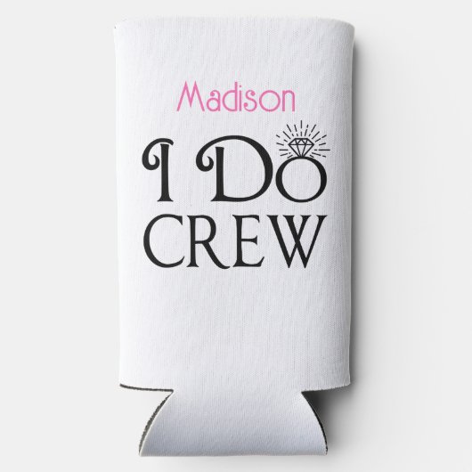 Bridesmaid I do Credal Party Bachelorette Seltzer Blikjeskoeler (Achterkant)