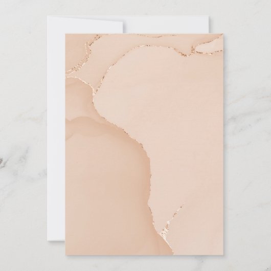 Bridesmaid Info Kaart Details Roos Gold, Roze (Achterkant)