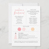 Bridesmaid Information and proposal Kaart Sjabloon (Voorkant)
