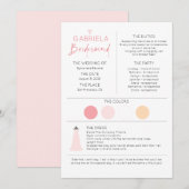 Bridesmaid Information and proposal Kaart Sjabloon (Voorkant / Achterkant)