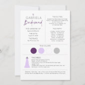 Bridesmaid Information and proposal Kaart Sjabloon (Voorkant)