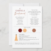 Bridesmaid Information and proposal Kaart Sjabloon (Voorkant)