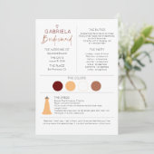 Bridesmaid Information and proposal Kaart Sjabloon (Staand voorkant)