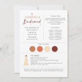Bridesmaid Information and proposal Kaart Sjabloon (Voorkant)
