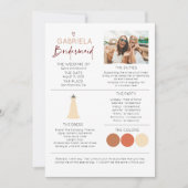Bridesmaid Information Voorstel Fotosjabloon (Voorkant)