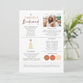 Bridesmaid Information Voorstel Fotosjabloon (Staand voorkant)