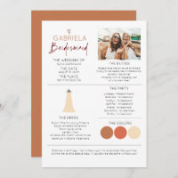 Bridesmaid Information Voorstel Fotosjabloon