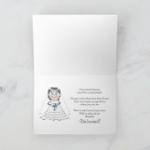 BRIDESMAID INVITATION - BRIDE MET CHANDELIER (Binnen)