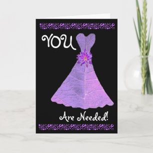 BRIDESMAID Invitation PAARS Gown