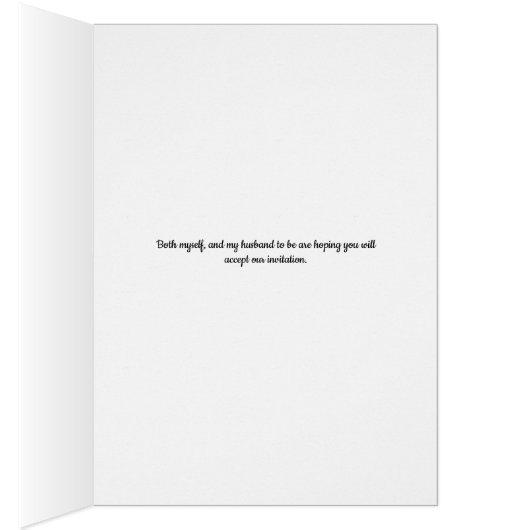 Bridesmaid Invitation Request Kaart Pink Flowers (Binnen (Rechts))