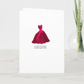 BRIDESMAID Invitation ROOS RED Velvet Gown V5 (Achterkant)
