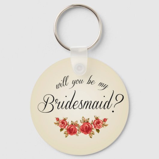 Bridesmaid Invitation Sleutelhanger (Voorkant)