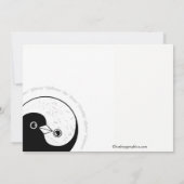 BRIDESMAID INVITE b/w duiven aanpasbaar Kaart (Achterkant)