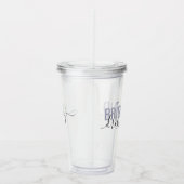 Bridesmaid Job Coordinating Bridal Party Name Acryl Drinkbeker (Rechts)
