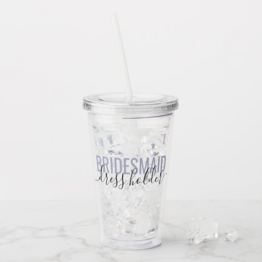 Bridesmaid Job Coordinating Bridal Party Name Acryl Drinkbeker (Voorkant ijs)