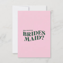 Bridesmaid-kaartje