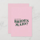 Bridesmaid-kaartje (Voorkant / Achterkant)