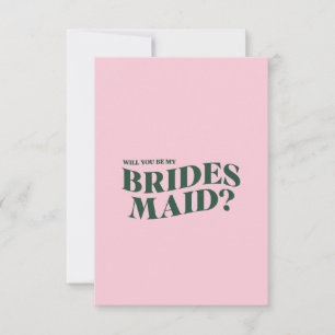 Bridesmaid-kaartje
