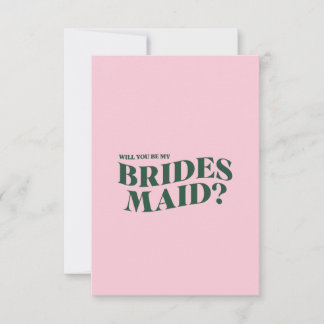 Bridesmaid-kaartje