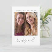 Bridesmaid-kaartje Kaart (Staand voorkant)