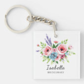 Bridesmaid keychain, Anniversary gift, elegant Sleutelhanger (voorkant)