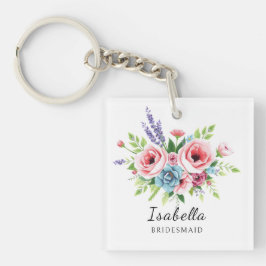 Bridesmaid keychain, Anniversary gift, elegant Sleutelhanger