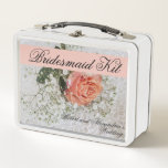 Bridesmaid Kit Weddenschap Bridesmaids Favors Meta<br><div class="desc">Deze metalen lunchbox is de perfecte behuizing voor je bruidsschatten en gunsten!</div>