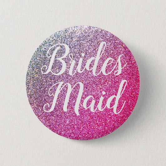 Bridesmaid-knop voor vrijgezellenfeest ronde button 5,7 cm (Voorkant)