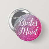 Bridesmaid-knop voor vrijgezellenfeest ronde button 5,7 cm (Voorkant /achterkant)