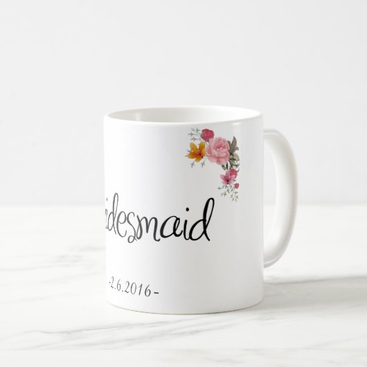 Bridesmaid  koffie Mok (Voorkant rechts)