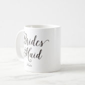 Bridesmaid Lettering Wedding Persoonlijk Koffiemok (Voorkant links)