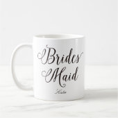 Bridesmaid Lettering Wedding Persoonlijk Koffiemok (Links)