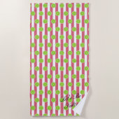 Bridesmaid Limoen & Nantucket Red Fiesta Party Tow Strandlaken (Voorkant)