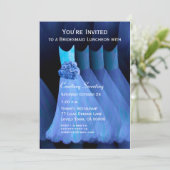 Bridesmaid Luncheon Blue Dresses V11 Kaart (Staand voorkant)