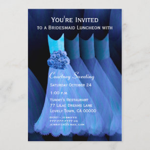 Bridesmaid Luncheon Blue Dresses V11 Kaart