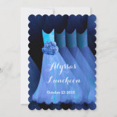 Bridesmaid Luncheon Brunch Blue Dresses V02 Kaart (Achterkant)