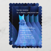 Bridesmaid Luncheon Brunch Blue Dresses V02 Kaart (Voorkant / Achterkant)