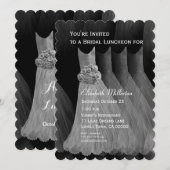 Bridesmaid Luncheon Brunch Silver Dresses V07 Kaart (Voorkant / Achterkant)