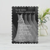 Bridesmaid Luncheon Brunch Silver Dresses V07 Kaart (Staand voorkant)