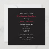 Bridesmaid Luncheon Invitation - Bruids Rozen Kaart (Achterkant)