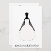 Bridesmaid Luncheon Kaart (Voorkant / Achterkant)
