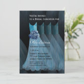 Bridesmaid Luncheon of Brunch Blue Dresses Kaart (Staand voorkant)