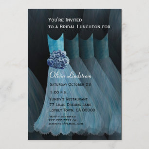 Bridesmaid Luncheon of Brunch Blue Dresses Kaart