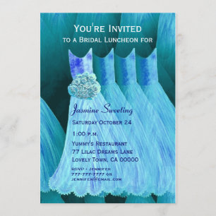 Bridesmaid Luncheon of Brunch Blue Dresses V05 Kaart