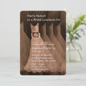 Bridesmaid Luncheon of Brunch Bronze Metallic Kaart (Staand voorkant)