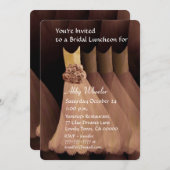 Bridesmaid Luncheon of Brunch Gold Dresses V01G Kaart (Voorkant / Achterkant)